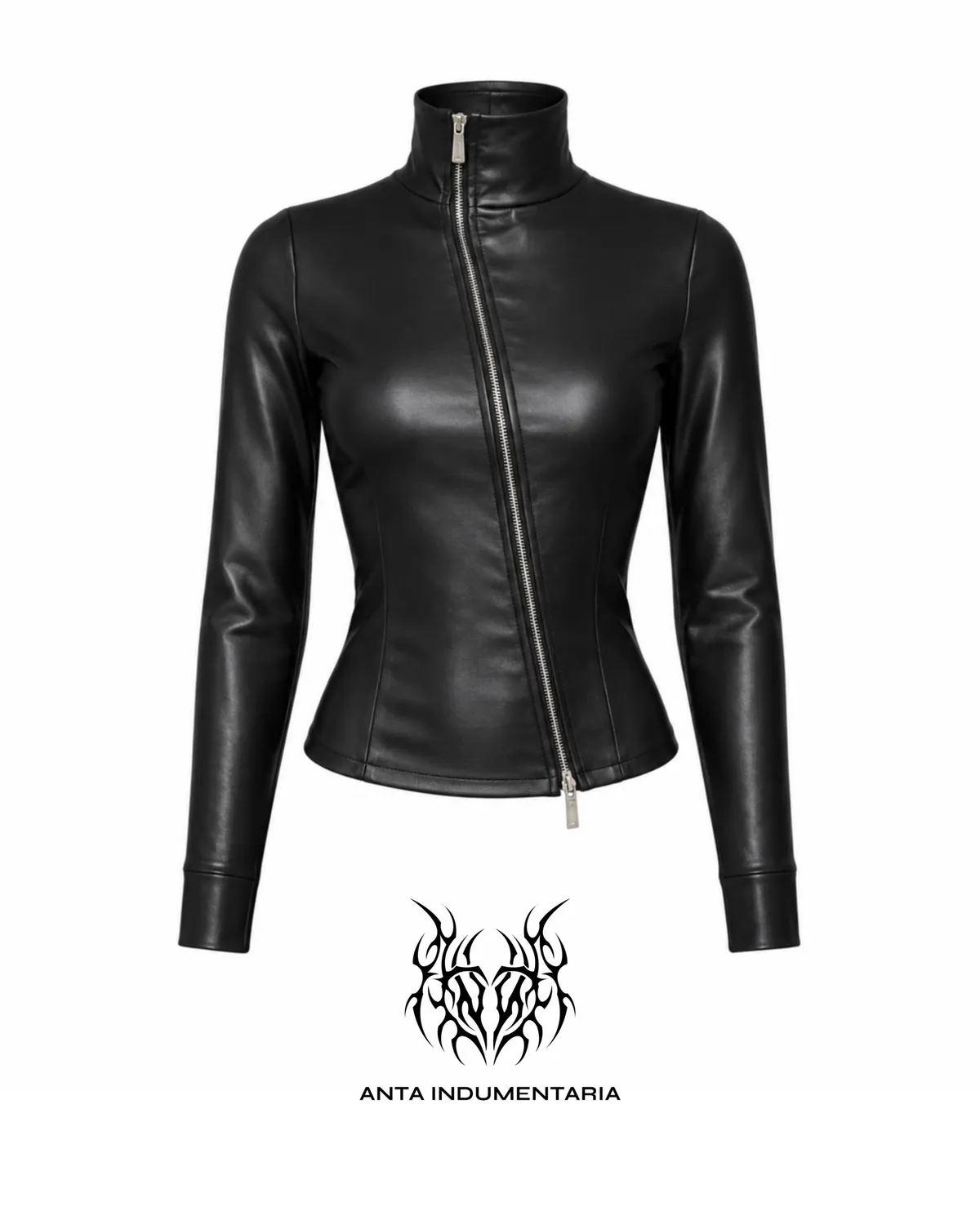 TOP LEATHER DOBLE ZIPPER